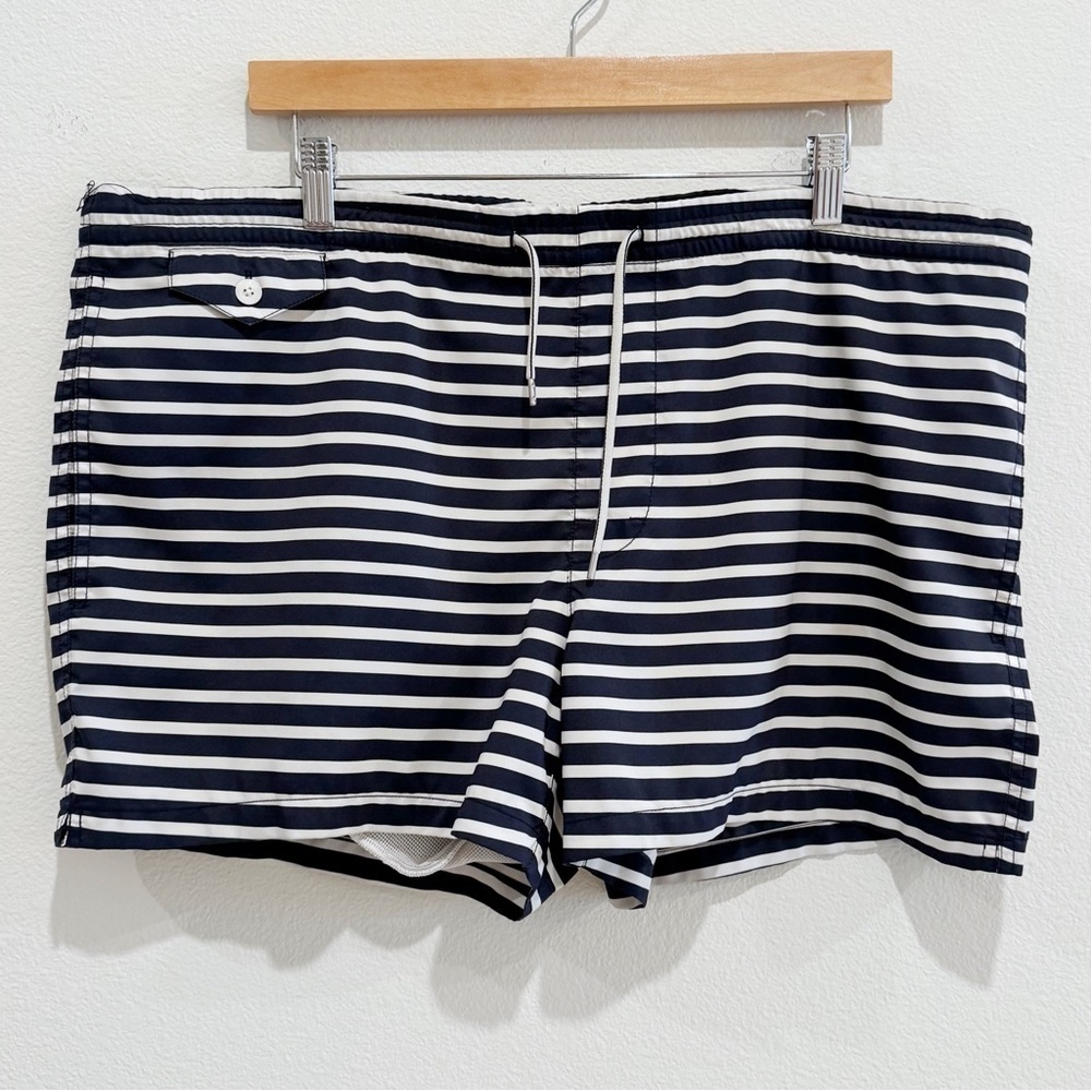 Club Monaco Horizontal Stripes Swimsuit Trunk Size XL